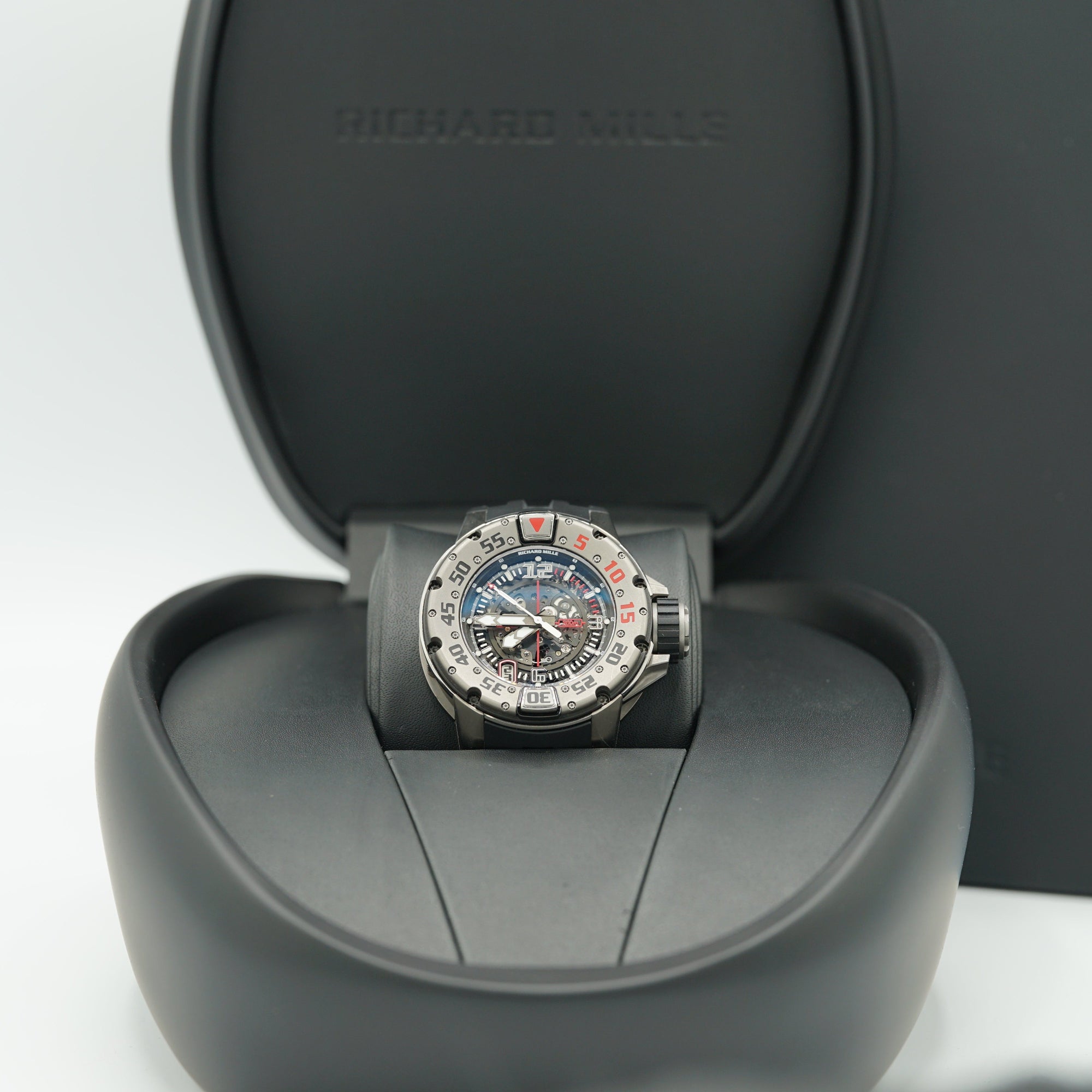 Richard Mille RM028 Diver 47mm Transparent Dial Titanium Rubber Strap RM 028 - WATCHXNYC