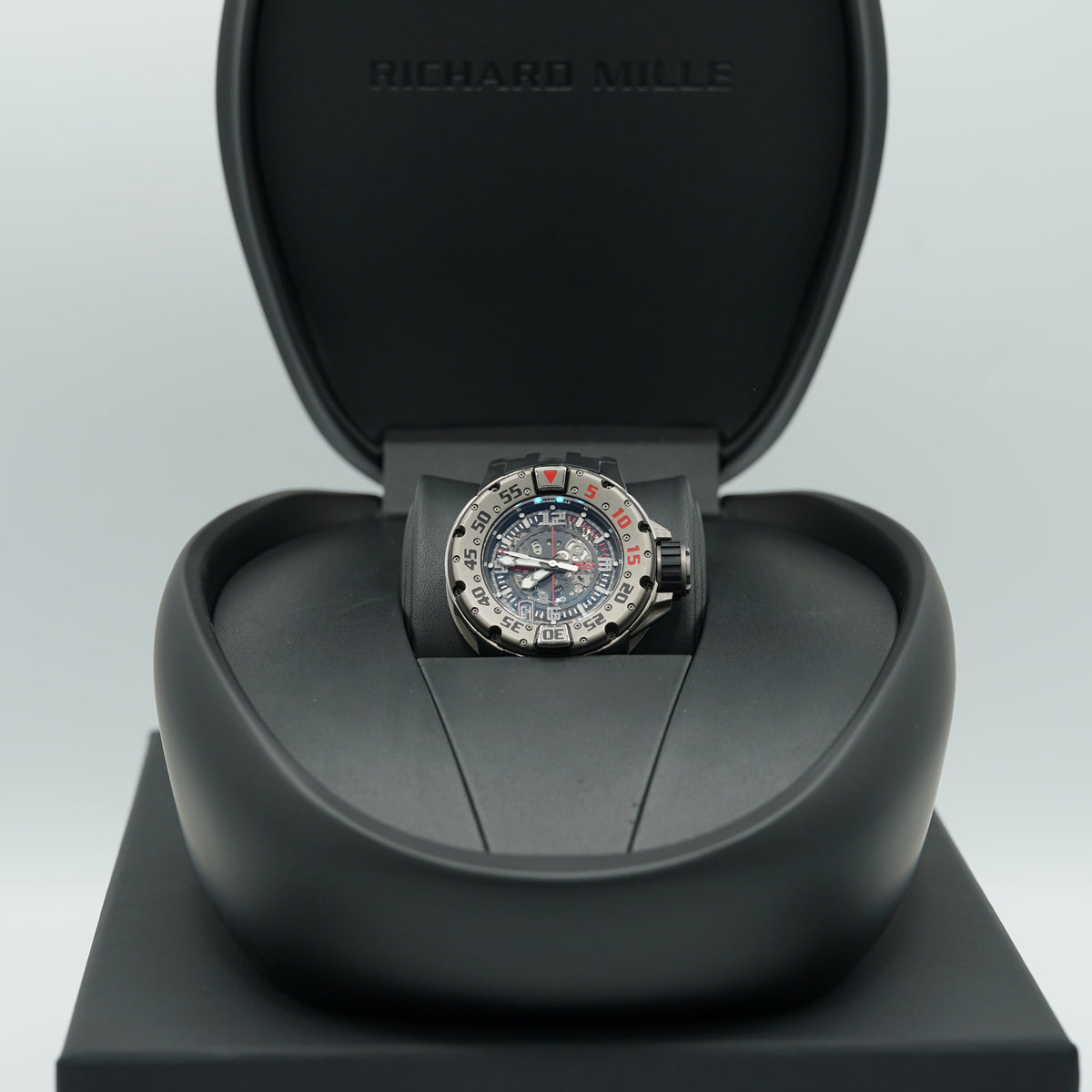 Richard Mille RM028 Diver 47mm Transparent Dial Titanium Rubber Strap RM 028 - WATCHXNYC