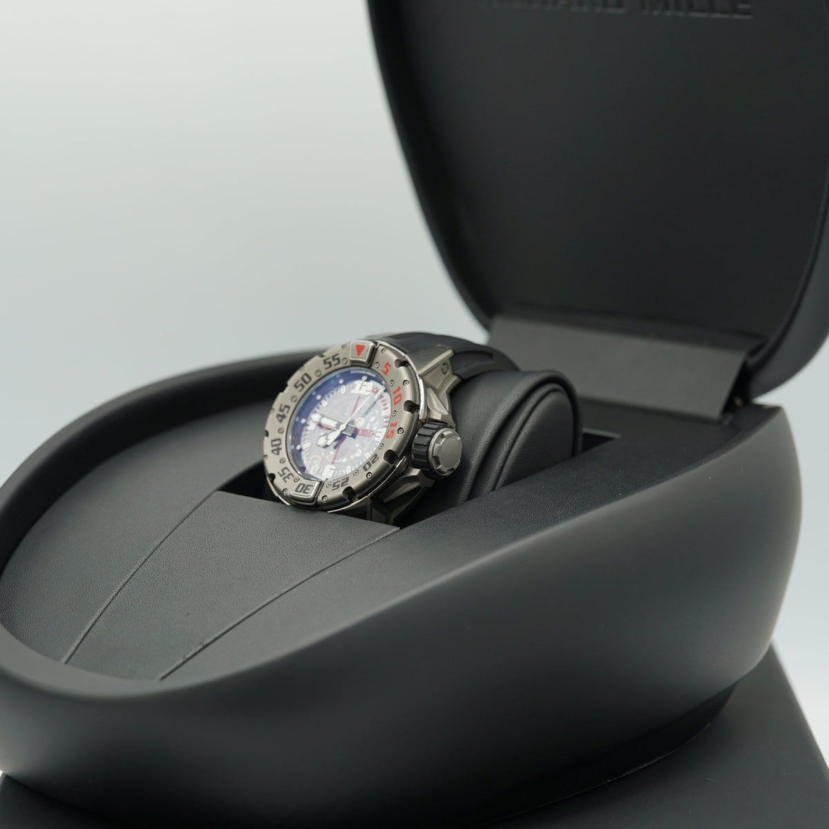 Richard Mille RM028 Diver 47mm Transparent Dial Titanium Rubber Strap RM 028 - WATCHXNYC