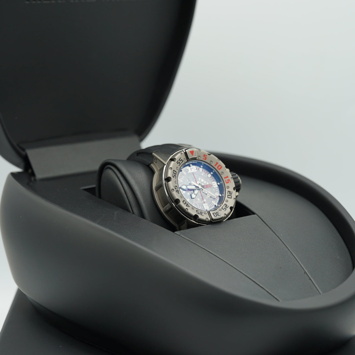 Richard Mille RM028 Diver 47mm Transparent Dial Titanium Rubber Strap RM 028 - WATCHXNYC
