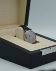 A. Lange & Sohne GRAND LANGE 1 MOON PHASE 41 mm Silver Dial Platinum   Leather Strap 139.025 / LSLS1392AA - WATCHXNYC
