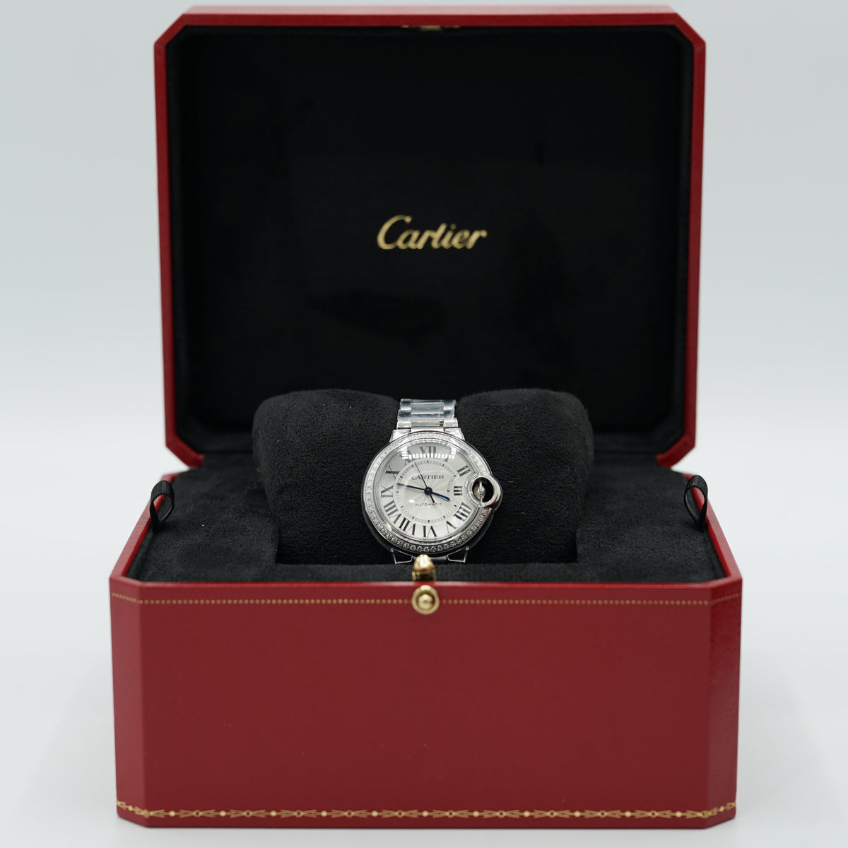 Cartier Ballon Bleu 36 mm Steel Silver Dial Bracelet W4BB0024 - WATCHXNYC