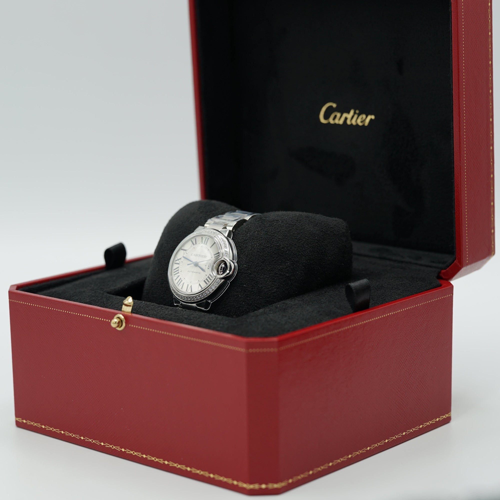 Cartier Ballon Bleu 36 mm Steel Silver Dial Bracelet W4BB0024 - WATCHXNYC