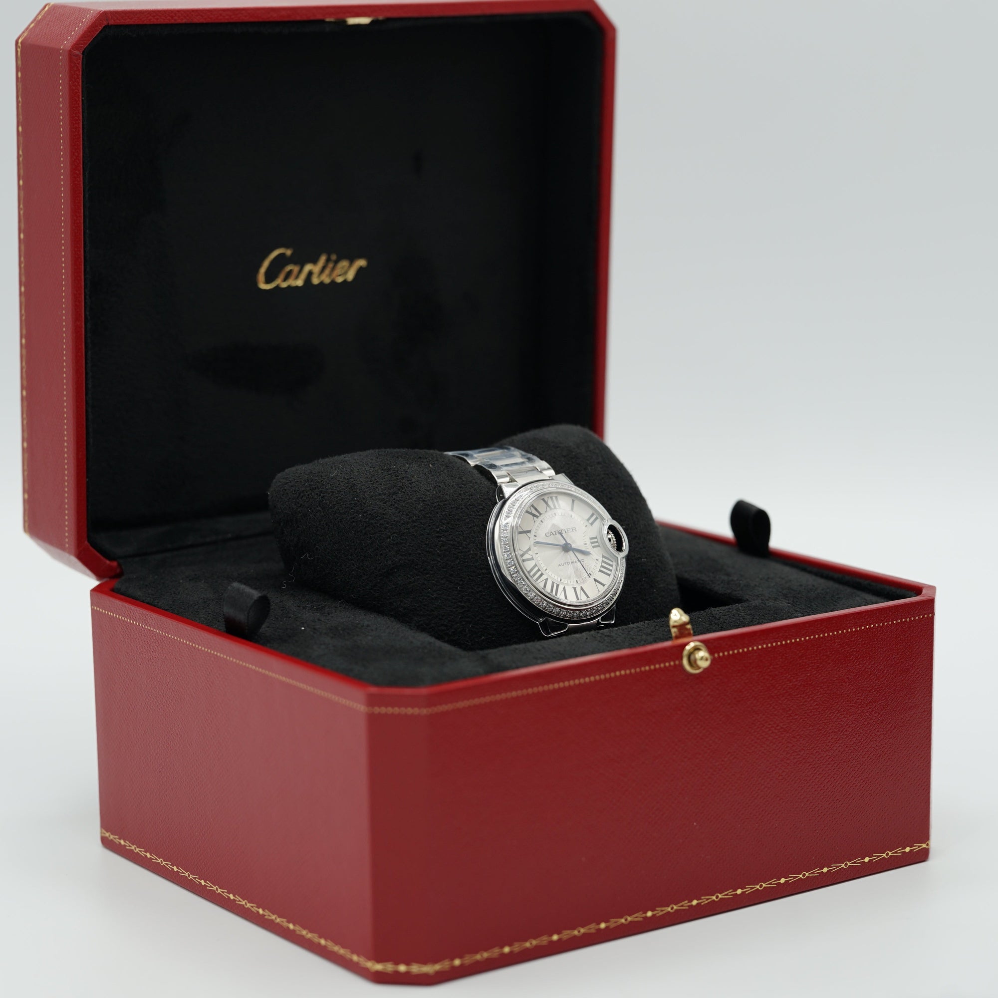Cartier Ballon Bleu 36 mm Steel Silver Dial Bracelet W4BB0024 - WATCHXNYC
