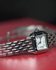 Cartier Panthère Mini 25 mm x 19 mm Silver Dial Steel Bracelet WSPN0012 - WATCHXNYC