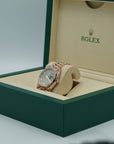 Rolex Oyster 40 mm Olive Green Dial 18 kt Everose Gold President, Semi-Circular Three-Piece Links 228235-0025 - WATCHXNYC