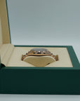 Rolex Oyster 40 mm Olive Green Dial 18 kt Everose Gold President, Semi-Circular Three-Piece Links 228235-0025 - WATCHXNYC