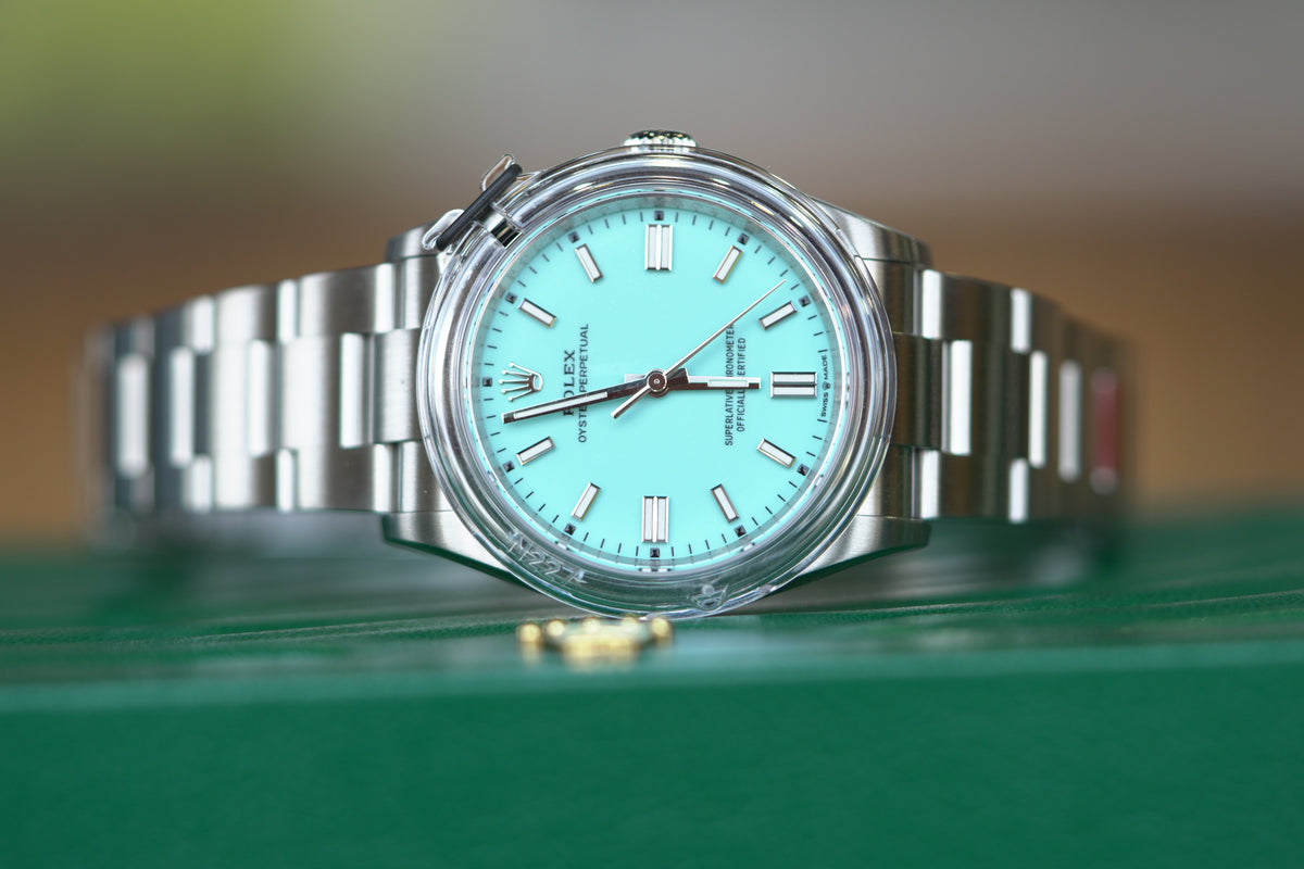 Rolex Oyster Perpetual 36 36 mm Turquoise Blue Dial Oystersteel Oyster Bracelet 126000-0006 - WATCHXNYC
