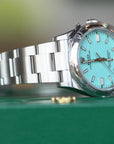 Rolex Oyster Perpetual 36 36 mm Turquoise Blue Dial Oystersteel Oyster Bracelet 126000-0006 - WATCHXNYC