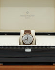 Patek Philippe Calatrava 37mm Silver Dial Rose Gold 5196R-001 - WATCHXNYC