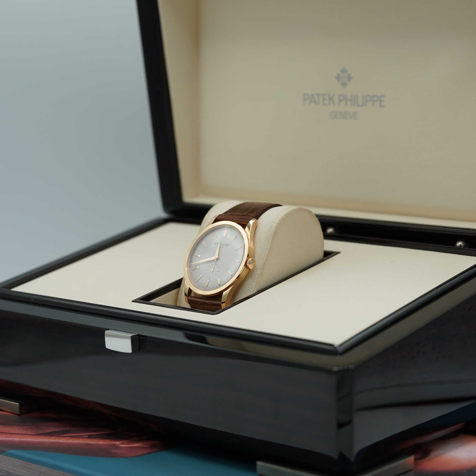 Patek Philippe Calatrava 37mm Silver Dial Rose Gold 5196R-001 - WATCHXNYC