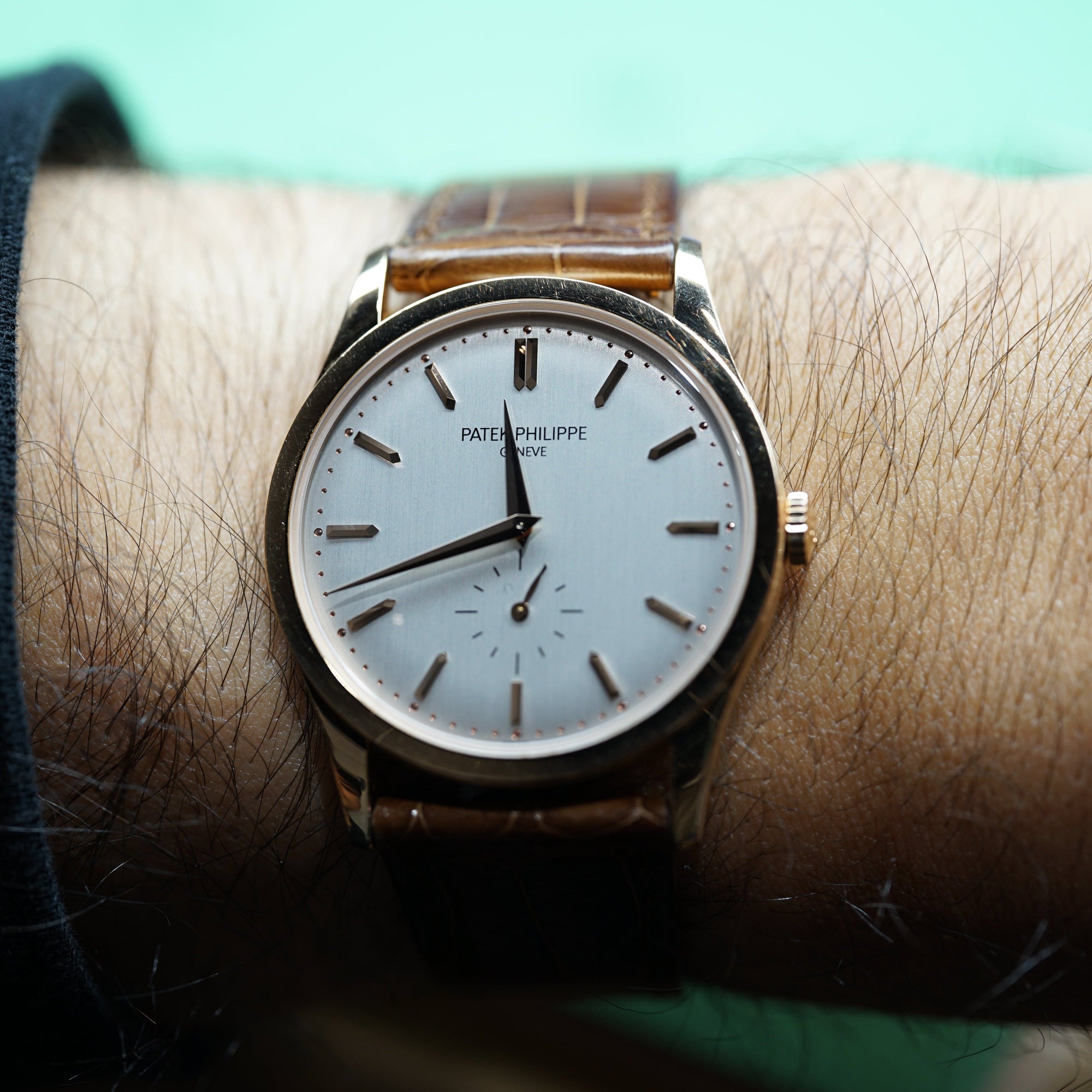 Patek Philippe 5205R-001 Annual Calendar Complications 40mm Opaline White Dial Rose Gold - WATCHXNYC