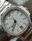 Patek Philippe Nautilus Silver Dial Stainless Steel & Diamond Case/Bracelet 35.2mm 7118-1200A-010 - WATCHXNYC