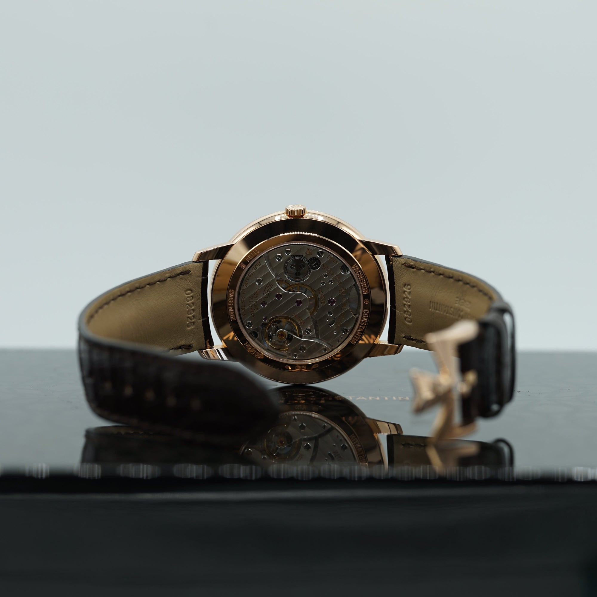 Vacheron Constantin Patrimony manual-winding 42 mm Silver Dial 18K Pink Gold   Leather Strap 1110U/000R-B085 - WATCHXNYC
