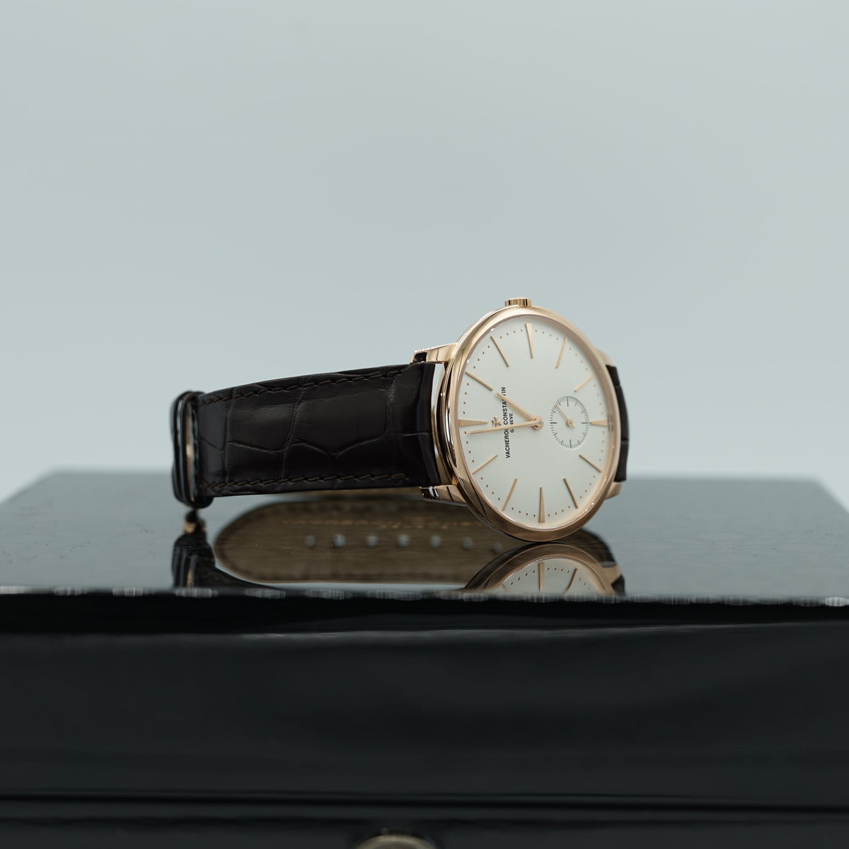 Vacheron Constantin Patrimony manual-winding 42 mm Silver Dial 18K Pink Gold   Leather Strap 1110U/000R-B085 - WATCHXNYC