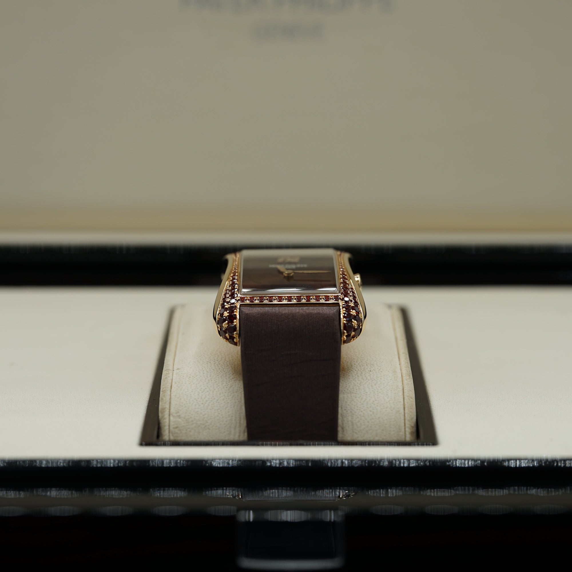 Patek Philippe Gondolo Serata Brown Flora Motif Dial Rose Gold Case   Brown Strap 40.85mm 4962-200R-001 - WATCHXNYC