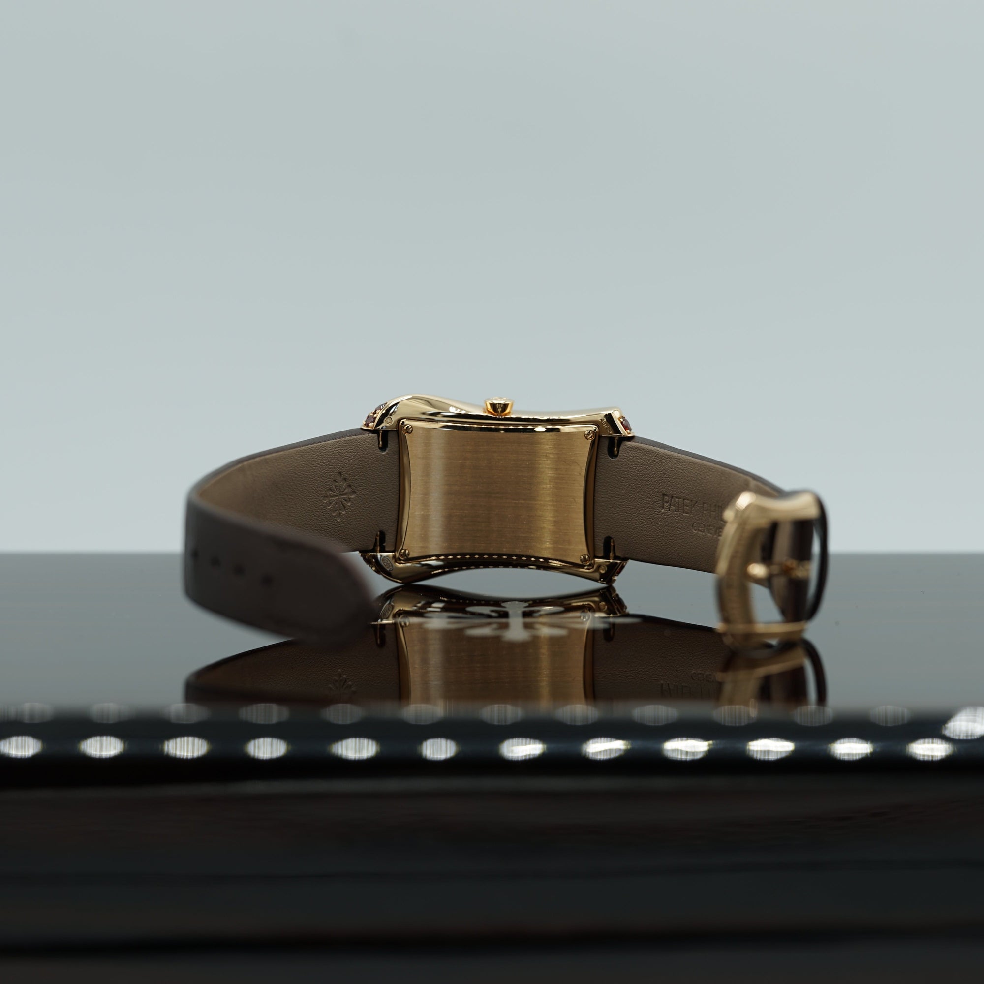 Patek Philippe Gondolo Serata Brown Flora Motif Dial Rose Gold Case   Brown Strap 40.85mm 4962-200R-001 - WATCHXNYC