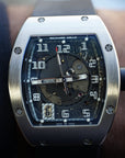 Richard Mille RM005 White Gold 38 mm x 45 mm Transparent Dial White Gold Rubber Strap - WATCHXNYC