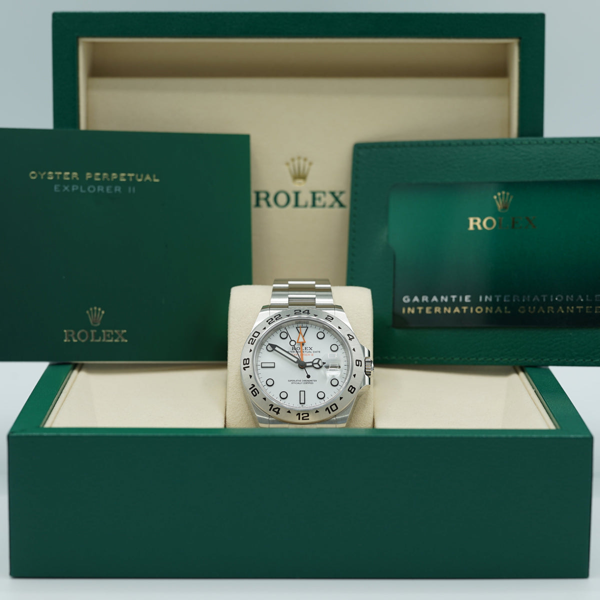 Rolex Explorer II Polar 42 mm White Dial Oystersteel Oyster Bracelet 226570-0001 - WATCHXNYC