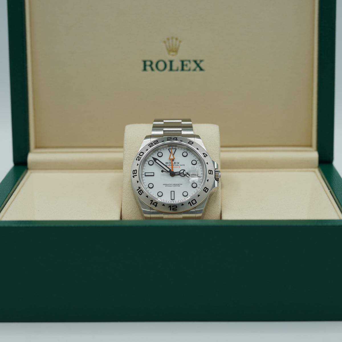 Rolex Explorer II Polar 42 mm White Dial Oystersteel Oyster Bracelet 226570-0001 - WATCHXNYC
