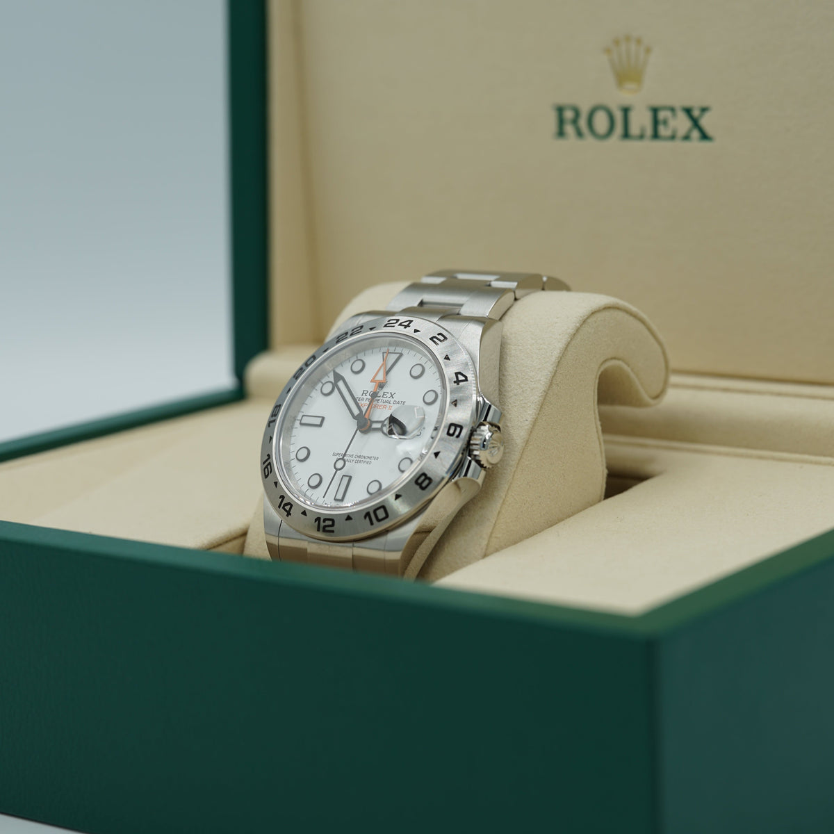 Rolex Explorer II Polar 42 mm White Dial Oystersteel Oyster Bracelet 226570-0001 - WATCHXNYC