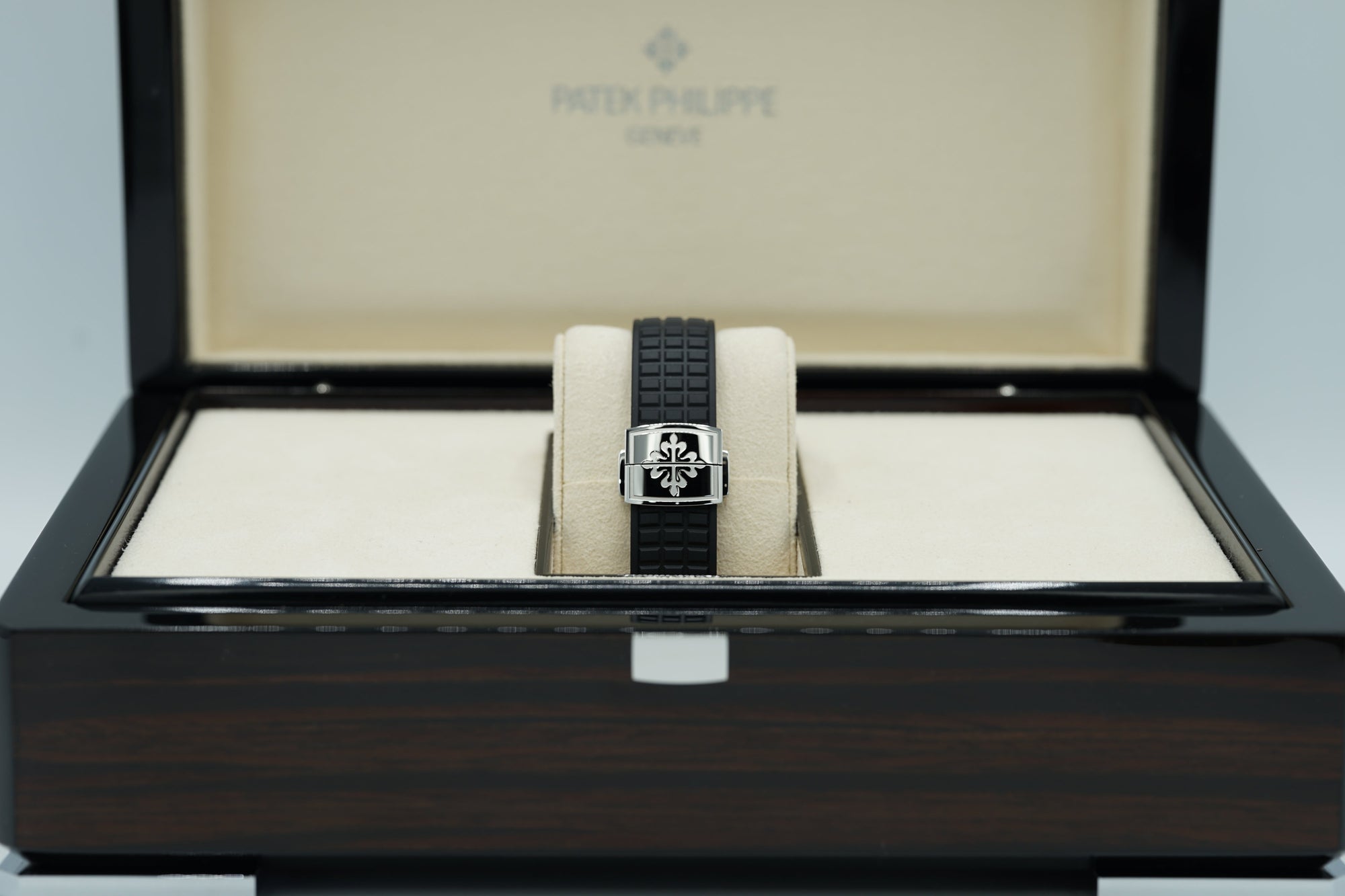 Patek Philippe Aquanaut Luce Black Dial Steel &amp; Diamond Case/Rubber Strap 38.8mm 5267/200A - WATCHXNYC