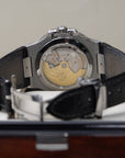 Patek Philippe Nautilus 40.5 mm Black Dial Stainless Steel   Leather Strap 5726A-001 - WATCHXNYC