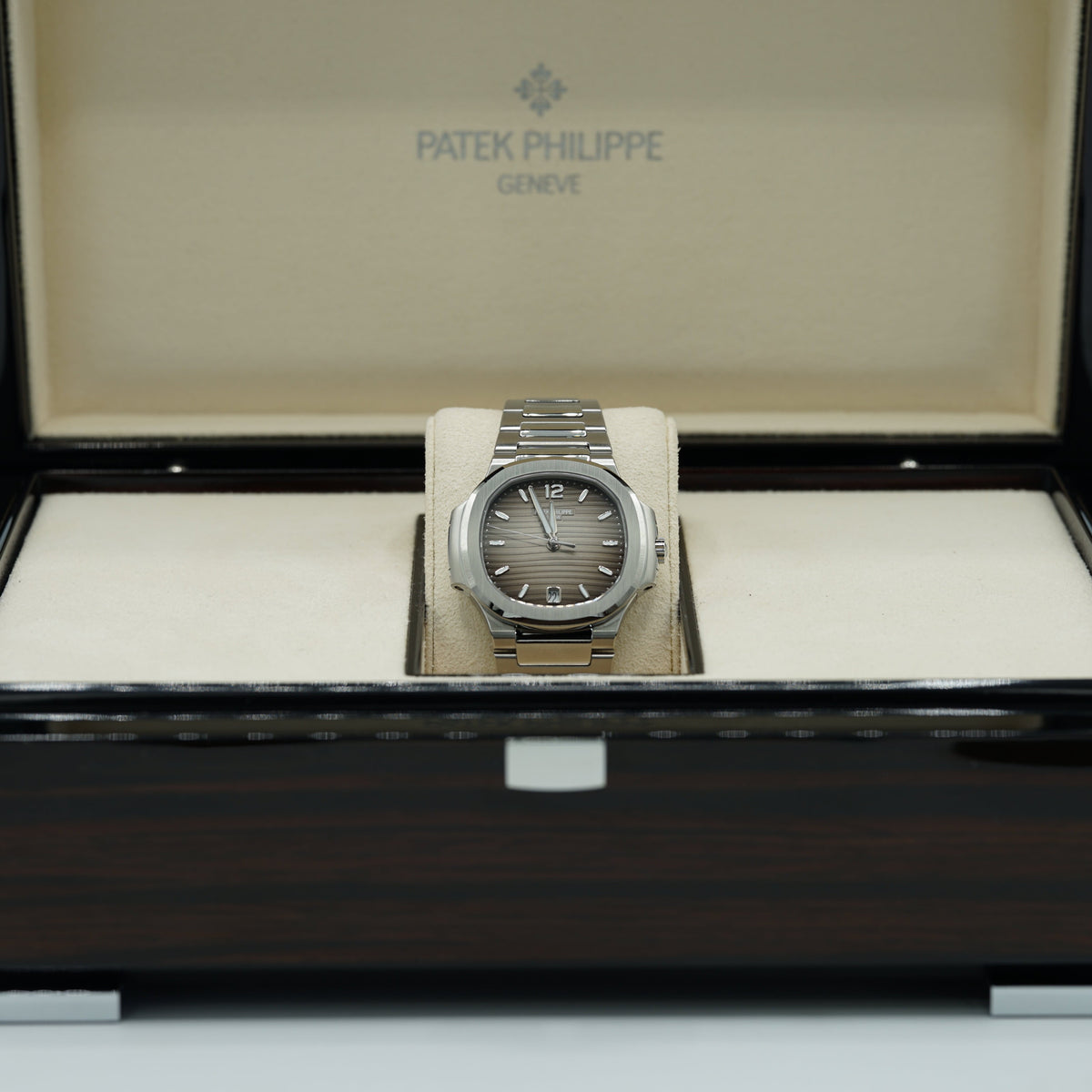 Patek Philippe Nautilus 35.2 mm Gray Dial Stainless Steel Bracelet 7118/1A-011 - WATCHXNYC