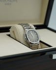 Patek Philippe Nautilus 35.2 mm Gray Dial Stainless Steel Bracelet 7118/1A-011 - WATCHXNYC