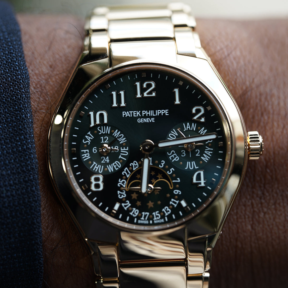 Patek Philippe Twenty~4 36mm Olive Green Dial Rose Gold 7340-1R-010 - WATCHXNYC
