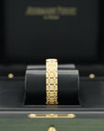 Audemars Piguet Royal Oak Mini Frosted Gold Quartz 23 mm Yellow Dial 18-Carat Yellow Gold Bracelet 67630BA.GG.1312BA.01 - WATCHXNYC
