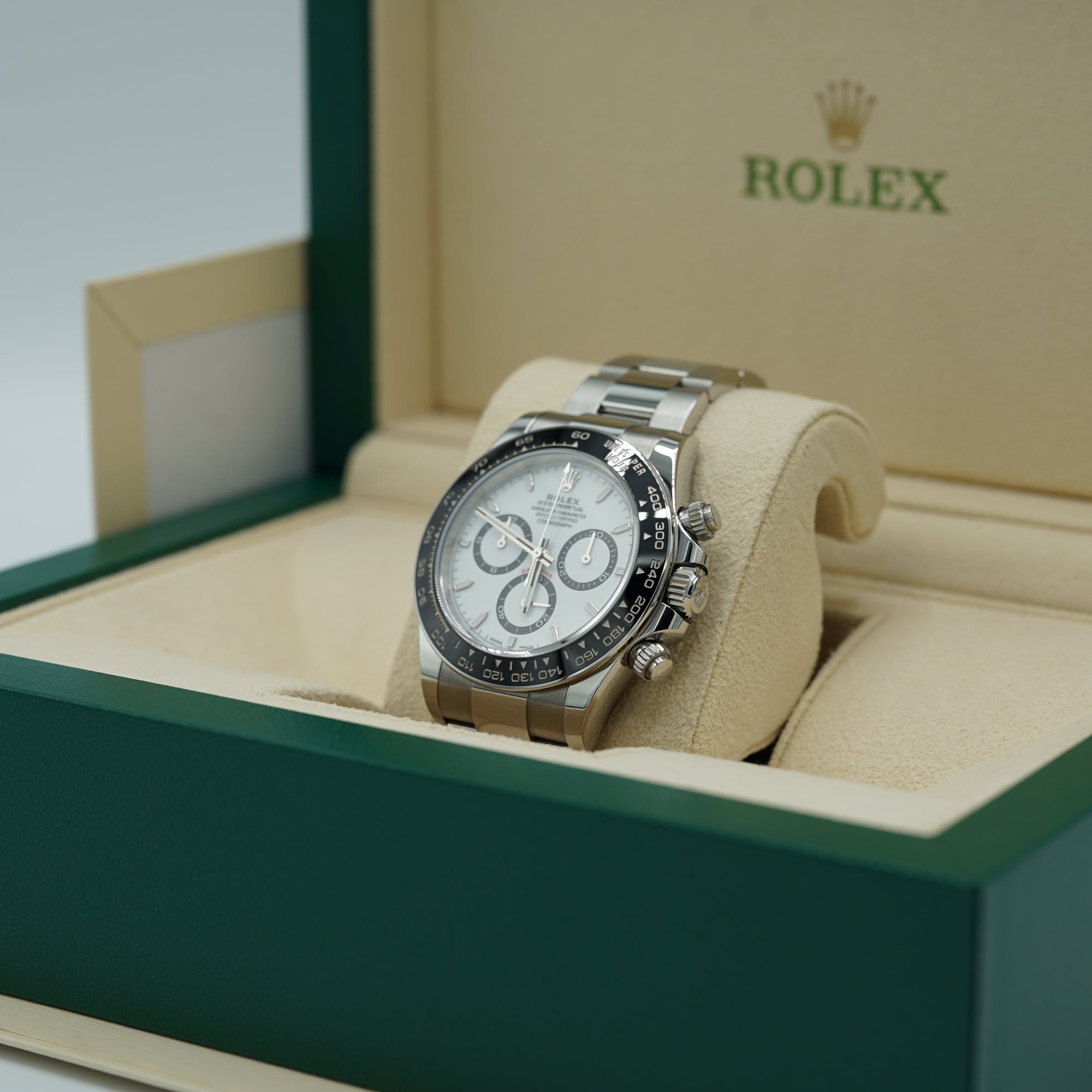 Rolex Daytona 40mm White Dial Stainless Steel Oyster Bracelet 126500LN - WATCHXNYC