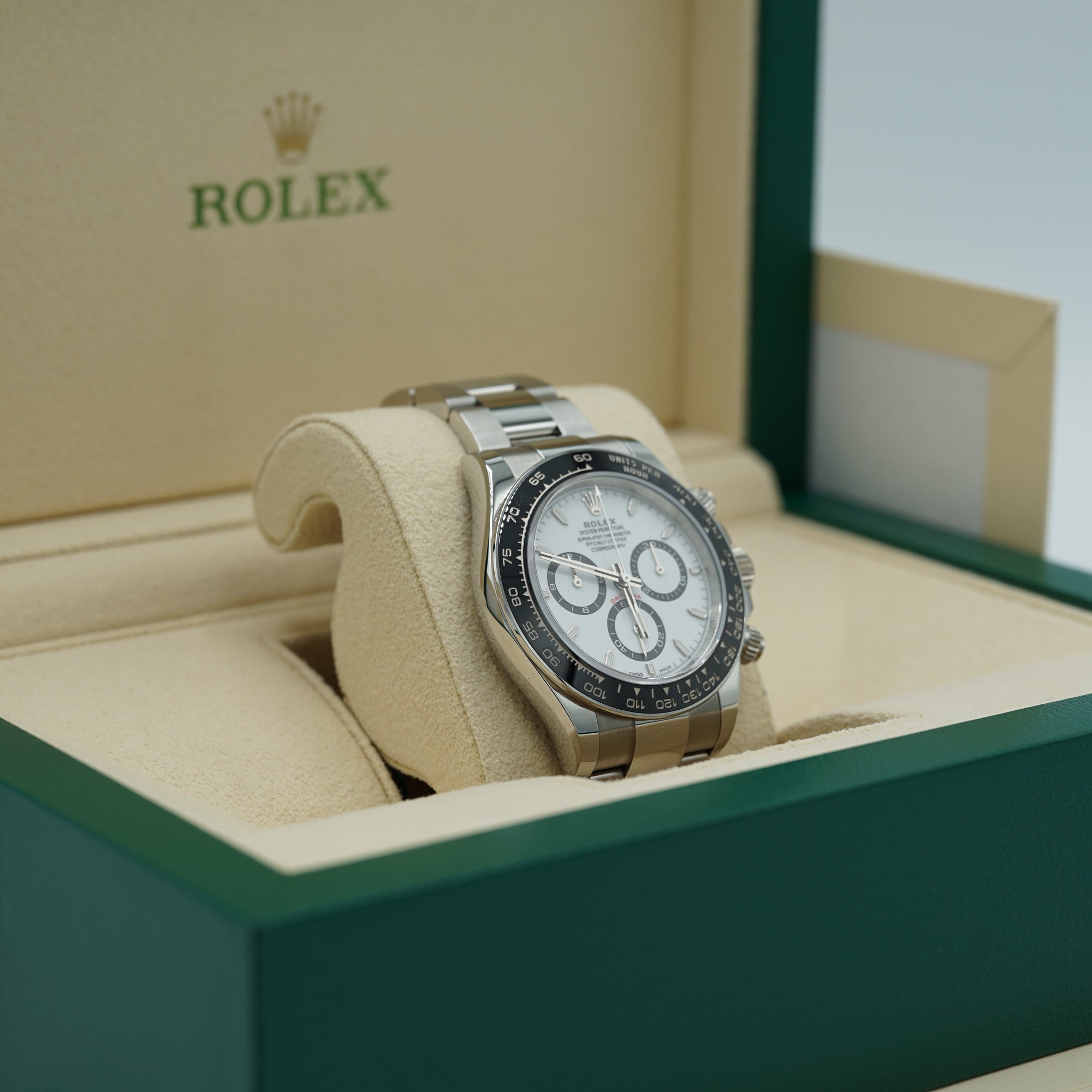 Rolex Daytona 40mm White Dial Stainless Steel Oyster Bracelet 126500LN - WATCHXNYC