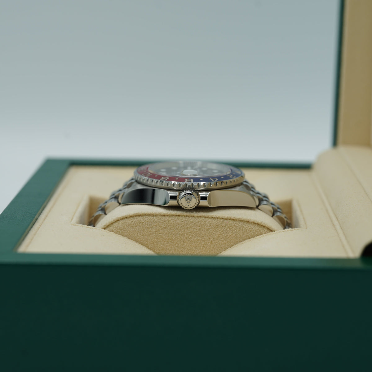 Rolex GMT-Master II Pepsi 40 mm Black Dial Oystersteel Jubilee Bracelet 126710blro-0001 - WATCHXNYC