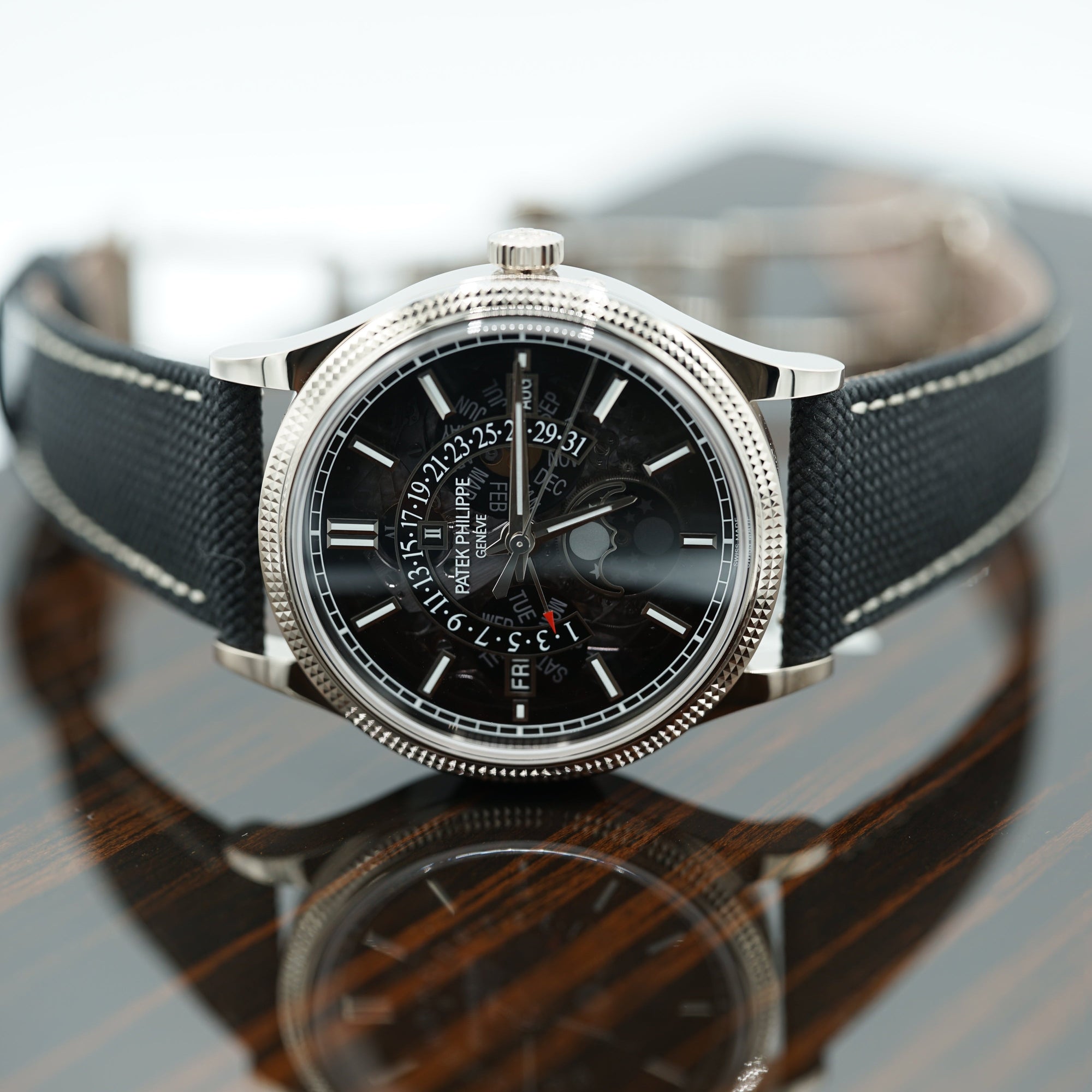 Patek Philippe Grand Complications 39.5mm Gray Dial White Gold 6159G-001 - WATCHXNYC