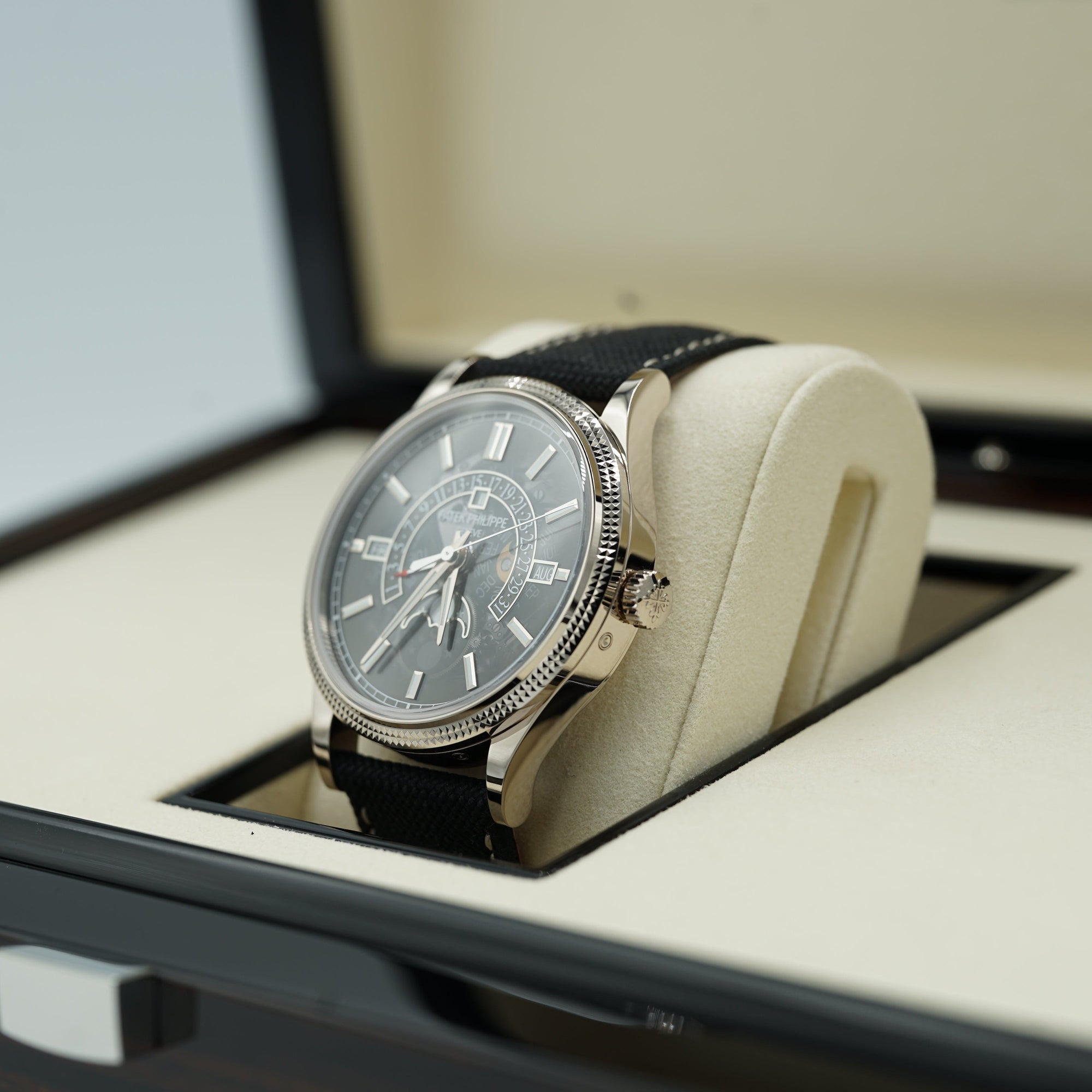 Patek Philippe Grand Complications 39.5mm Gray Dial White Gold 6159G-001 - WATCHXNYC