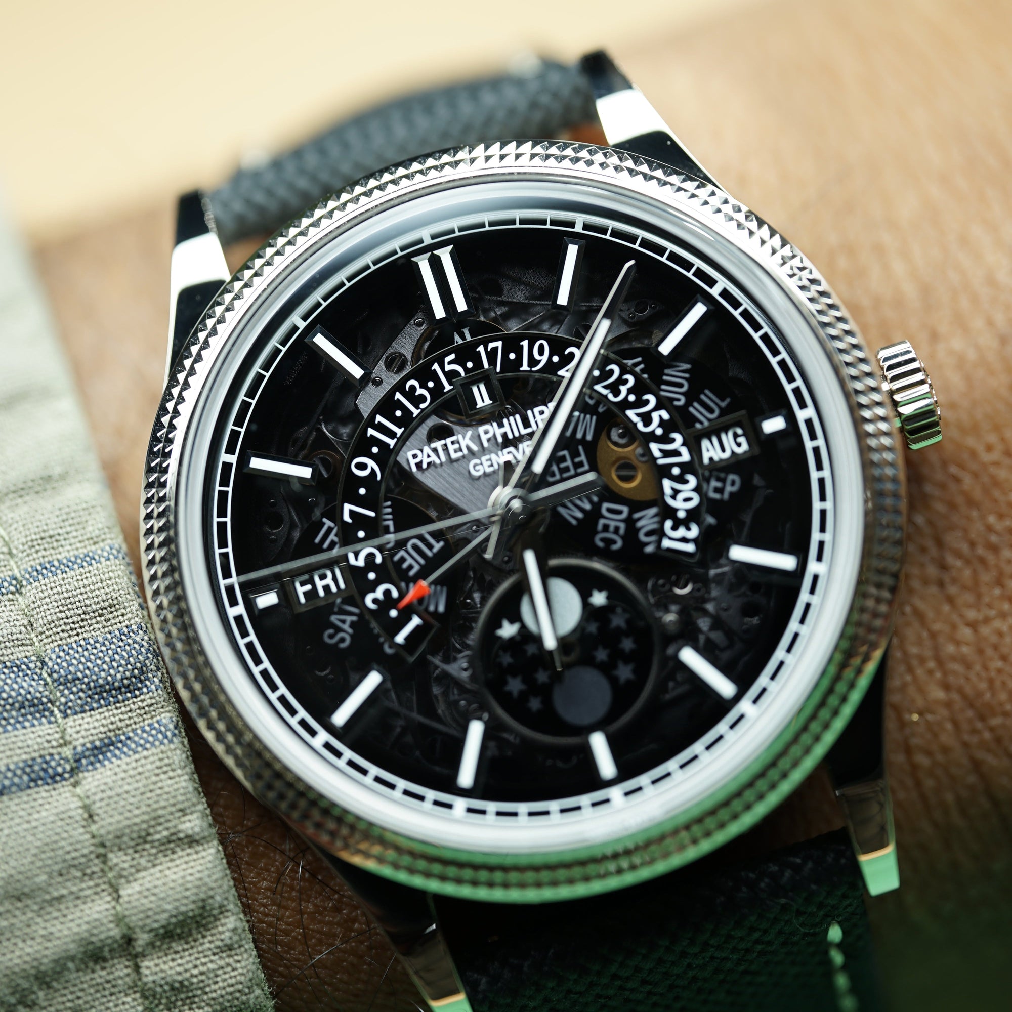 Patek Philippe Grand Complications 39.5mm Gray Dial White Gold 6159G-001 - WATCHXNYC