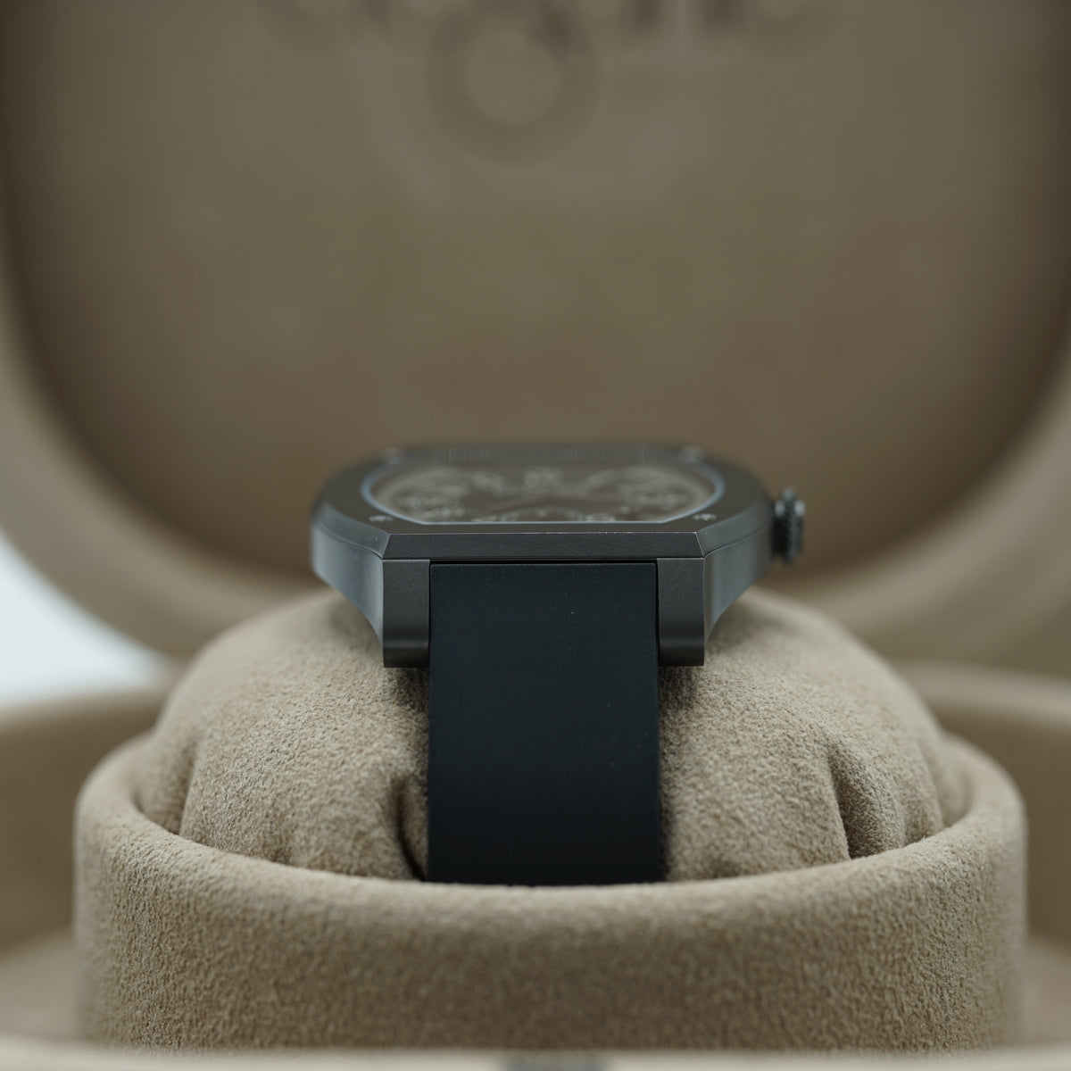 F.P.Journe élégante 48 Titalyt 40mm Black Dial Titanium Rubber Strap - WATCHXNYC