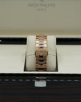 Patek Philippe Flyback Chronograph Travel Time Sunburst  Blue & Gold Dial Rose Gold Case/Bracelet 40.5mm 5990-1R-001 - WATCHXNYC