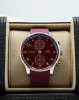 IWC Schaffhausen Portugieser Chronograph Year of the Dragon 41 mm Red Dial Stainless Steel Black Strap IW371629 - WATCHXNYC