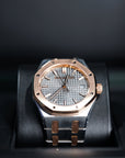 Audemars Piguet Royal Oak Selfwinding 34 mm Grey Dial Stainless Steel with 18k Pink Gold Bracelet 77450SR.OO.1361SR.03 - WATCHXNYC