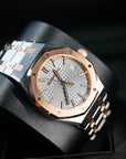 Audemars Piguet Royal Oak Selfwinding 34 mm Grey Dial Stainless Steel with 18k Pink Gold Bracelet 77450SR.OO.1361SR.03 - WATCHXNYC