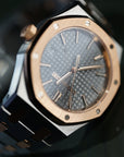 Audemars Piguet Royal Oak Selfwinding 34 mm Grey Dial Stainless Steel with 18k Pink Gold Bracelet 77450SR.OO.1361SR.03 - WATCHXNYC