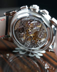 Patek Phillippe Grand Complications Chronograph 41mm Red Dial Platinum Fabric Strap 5270P-017 - WATCHXNYC