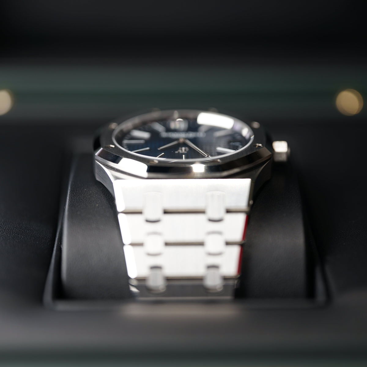 Audemars Piguet Royal Oak 39mm Blue Dial Stainless Steel 15202ST.OO.1240ST.01 - WATCHXNYC