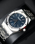 Audemars Piguet Royal Oak 39mm Bleu Nuit Nuage 50 Dial Stainless Steel 16202ST.OO.1240ST.01 - WATCHXNYC