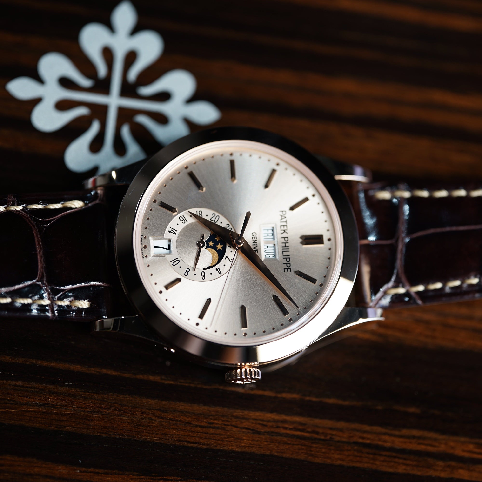 Patek Philippe Complications Beige Dial Rose Gold Leather Strap 38.5 mm 5396R-016 - WATCHXNYC