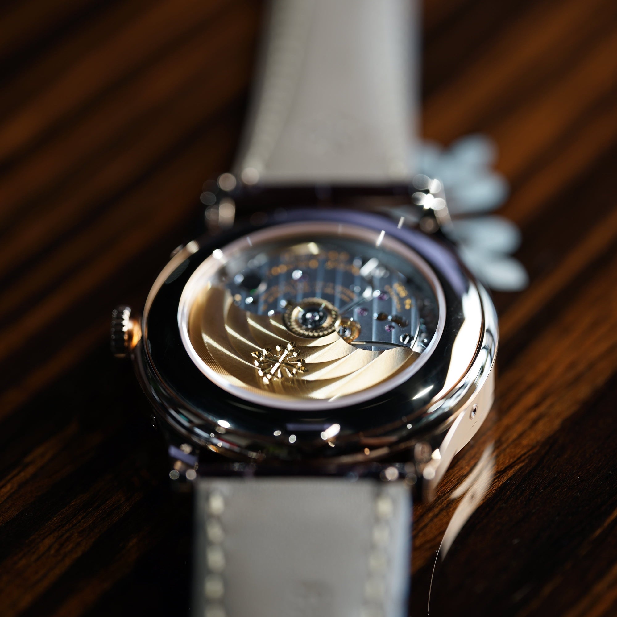 Patek Philippe Complications Beige Dial Rose Gold Leather Strap 38.5 mm 5396R-016 - WATCHXNYC