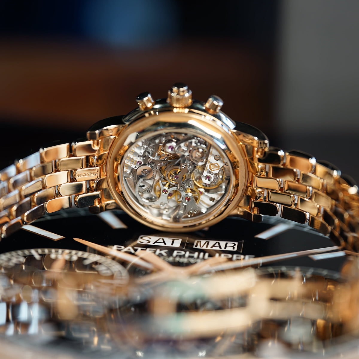 Patek Philippe Perpetual Calendar Grand Complications 40.2mm Black Dial Rose Gold 5204/1R-001 - WATCHXNYC