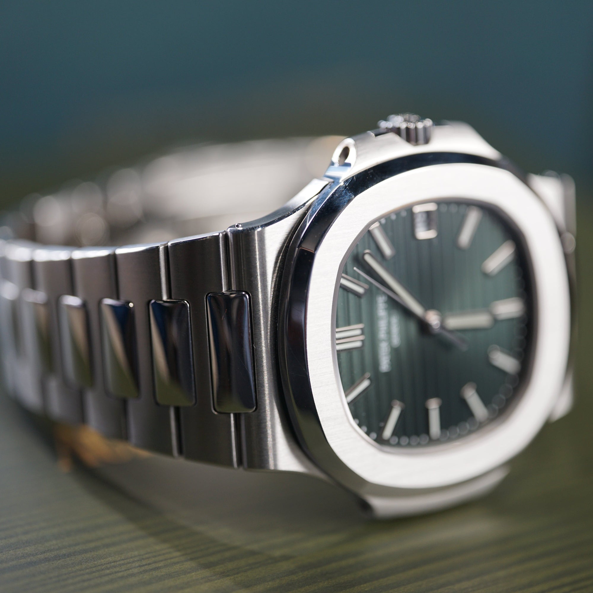 Patek Philippe 5711/1A-014 Nautilus 40mm Olive Green Dial Stainless Steel - WATCHXNYC